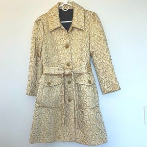 Marc by Marc Jacobs Jacket/Coat Gold, Cream Sz M